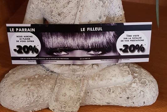 carte de parrainage du salon hair&style